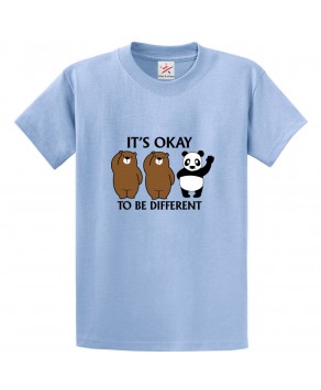 To Be Different Bears And Panda Classic Unisex Kids and Adults T-Shirt
